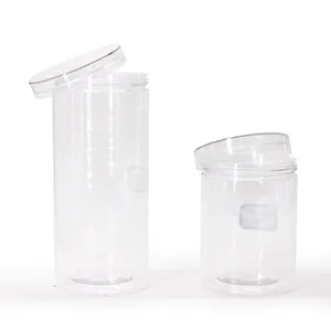 350ml Pet Transparent Soft Drink Can Empty Plastic Clear Soda Beverage Can With Easy Open Lid