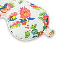 Masque de sommeil en satin double face personnalisé, confortable, respirant, imprimé floral, pour la mode et le sommeil