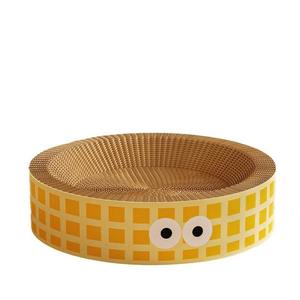 Rascador para Gatos con Disco de Cartón Corrugado Integrado, Resistente al Desgaste, No se Desprende, para Afilar Garras, Diseño de Nido - Product Image 4