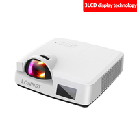 LONNST H01ST 3700 ANSI Lumens Full HD 1080P Laser 3LCD Projector for Cinemas Educational Business Meeting Short Throw LED