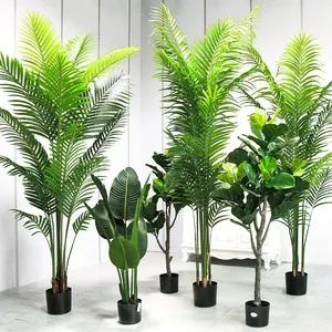 Plantes artificielles, arbre décoratif pour la maison, bonsaï, plantes en plastique, pots, plantes de jardin, aménagement paysager, palmier d'intérieur moderne, contemporain - Product Image 2