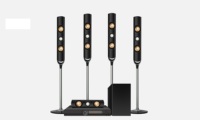 Yeni 5.1 Kanal Ev Sinema Sistemi, 185W Güç Amplifikatörü, 6.5 inç Subwoofer, MP3 Desteği ve Mobil ve TV için Taşınabilir Tasarım