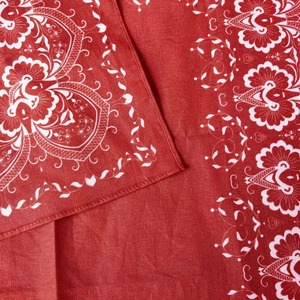 Bufanda cuadrada de algodón con serigrafía digital de diseñador personalizado <span class=keywords><strong>Bandana</strong></span> de Paisley de doble cara con logotipo - Product Image 2