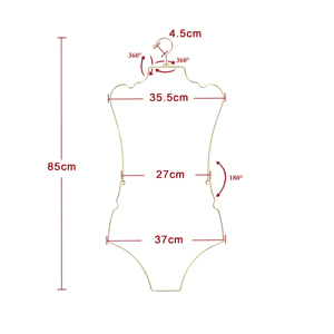 <span class=keywords><strong>Bikini</strong></span> de alambre de metal antideslizante, ropa de baño para ahorrar espacio, perchas para traje de baño para niñas, perchas plegables para <span class=keywords><strong>bikini</strong></span> con forma de cuerpo - Product Image 3