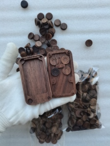 High Quality Custom <strong>CNC</strong> Machining Solid Wooden Shell Custom Wireless Charger Design <strong>Prototype</strong> OEM Services for Wood Material - Product Image 6