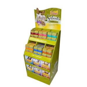 Özelleştirilmiş çevre dostu bağlantısız katlanabilir karton ekran raflar aperatif gıda süpermarket baharat <span class=keywords><strong>Pet</strong></span> köpek davranır şeker - Product Image 4