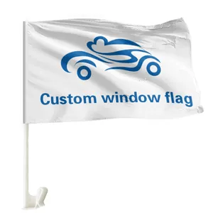 Costom-Bandera personalizada para ventana de coche, banderas personalizadas de 12x18 pulgadas, con sublimación, para coche, para España, Finlandia, Alemania, India