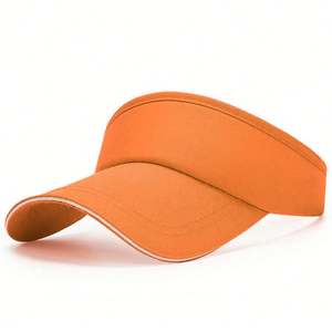 Gorra de Visera Deportiva con Logotipo Bordado Personalizado, de Secado Rápido, Ala Ancha, Transpirable, de Algodón, para Golf y Running - Product Image 1