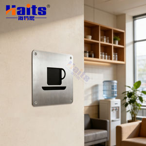 ป้ายประตูห้องกาแฟเชิงพาณิชย์ ป้ายโลหะสแตนเลสขัดเงา อุปกรณ์ฮาร์ดแวร์ - Product Image 2
