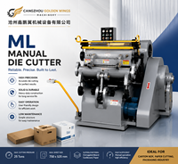 Machine de découpe et de rainurage manuelle à platine de presse pour boîtes en carton haute résistance