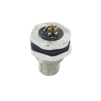 Montaje de Panel PCB IP67, Cable impermeable M8, Conector de toma de Panel trasero