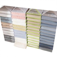 Organisateur suspendu pour pantalons et vêtements, sac de rangement pliable multicouche en polyester transparent à fixer au mur pour armoire