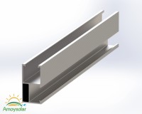 Système de montage solaire photovoltaïque de qualité supérieure en gros, rail pour panneaux solaires au sol et sur toit, structure de support en aluminium