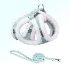 Set tali kekang anjing peliharaan tebal lembut, nyaman hangat reflektif <span class=keywords><strong>Harness</strong></span> hewan peliharaan untuk hewan peliharaan - Product Image 1