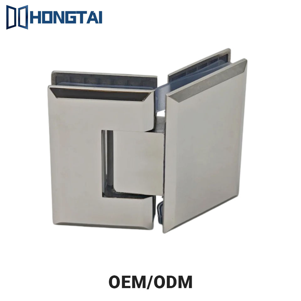 Stainless Steel Modern 135 Degree Glass Door Hinge Square Bevel Soft ...