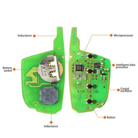 Llave Inteligente Universal Xhorse XSCS00EN Vvdi 100% Original, 4 Botones, Estilo Cristal Colorido, Proximidad, al Mejor Precio