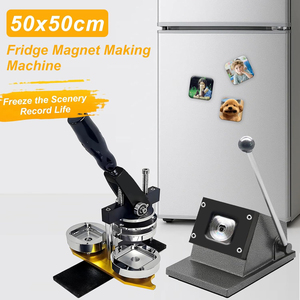 Pin Fridge Magnet Making Machine Kit 90x65 mm Metal <strong>Button</strong> Press Badge <strong>Maker</strong> Factory With Paper Punch Die Cutter Blanks Supplies - Product Image 4