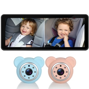 Cámara de coche dual para 2 niños-Monitor de bebé HD 6,86 P de 1080 "con visión nocturna Monitoreo de seguridad en tiempo <span class=keywords><strong>real</strong></span> giratorio de 360 ° - Product Image 1