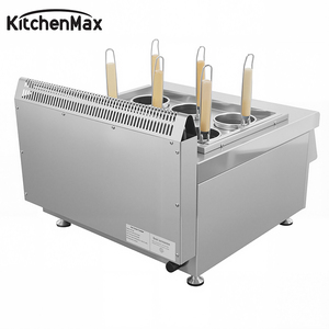 Cocedor de Pasta/Fideos a Gas de Servicio Rápido KitchenMax, Hervidor Comercial de Ebullición Rápida con Drenaje Fácil para Comedor y Preparación de Comidas - Product Image 6