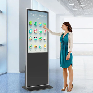 75 85 98 inch dọc <span class=keywords><strong>LCD</strong></span> kỹ thuật số biển màn hình cảm ứng kiosk 4k Máy nghe nhạc quảng cáo tầng thường vụ hiển thị cho trung tâm mua sắm SDK - Product Image 1