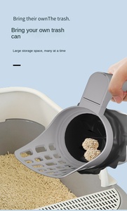 Hot Sale New Arrival Durable Eco-Friendly <strong>Plastic</strong> Filter <strong>Cat</strong> Litter Scoop Easy Clean Simple Trash Can Shovel Storage <strong>Box</strong> - Product Image 6