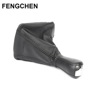 Fengchen – couvercle de pommeau de levier de vitesse en cuir, pour Skoda Octavia, Transmission manuelle, 5 ou 6 vitesses - Product Image 3