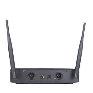 TW122 Microphone sans fil professionnel FM double microphone UHF pour karaoké, enregistrement, scène de performance - Product Image 4