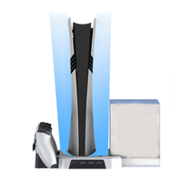 Station de charge multifonctionnelle Station de charge Support de ventilateur de refroidissement pour PS5/Pro/Slim Console Charging Base Controller Charger
