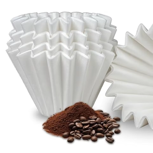 Papel de filtro de café por goteo blanco de 100 piezas al por mayor, diseño industrial clásico, respetuoso con el medio ambiente, personalizado, buenos accesorios almacenados - Product Image 1