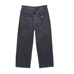 Pantalon en denim droit personnalisé en gros Usine Gingtto Jeans baggy pour hommes