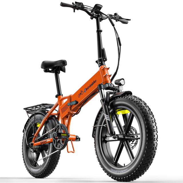 Beach & Snow EU Stock 250W Folding Fat Tire Ebike 48V 13Ah 100KM Range Adult Electric Bicycle Urban Commuter Shimano 7 Speed