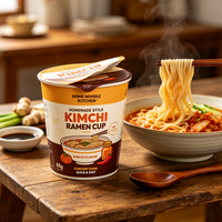 Hot Sale 200g Korean Kimchi Flavor Ramen Instant Noodles Wholesale Spicy Soup Type OEM Halal Low MOQ