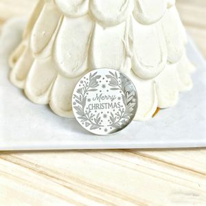 ของตกแต่งคัพเค้กอะคริลิคคริสต์มาสลายรังผึ้งและน้ำผึ้ง รูปทรงกลม ตัดด้วยเลเซอร์ สำหรับงานปาร์ตี้วันหยุด - Product Image 4