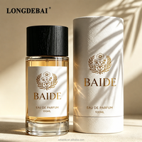 En stock, flacon de parfum en verre transparent élégant, 50 ml, 30 ml, 100 ml, flacon de parfum vide avec bouchon en bois