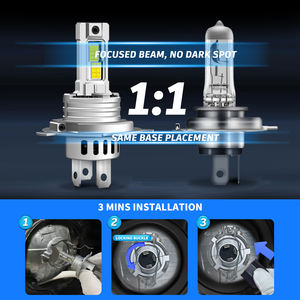 Светодиодные автомобильные фары Sungmo V3 H4, H11, H1, <span class=keywords><strong>Leb</strong></span>, Hb3, 9005, H3, 12В, противотуманные фары, сверхъяркие, Plug and Play, 6500K, 6500 люмен - Product Image 2