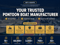 Bateau ponton en aluminium sur mesure de 25 pieds, certifié CE, pour divertissement familial sur lac, 12 personnes, fabrication OEM