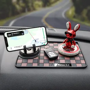 Fabrika özel Logo kaymaz Mat araba Dashboard Pad Mat için telefon GPS kaymaz ped araba Styling kaymaz Mat