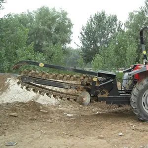 Tractor Gemonteerd Aftakas Aangedreven Keten Type 3 Punt Ditcher Trencher Apparatuur Machine Voor Tractor Voor Verkoop