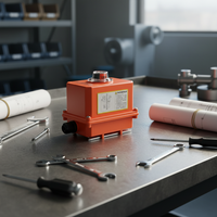 Vanne à boisseau sphérique électrique en plastique type BS-05, vanne papillon, interrupteur intelligent d'automatisation, commande DC24V/AC220V