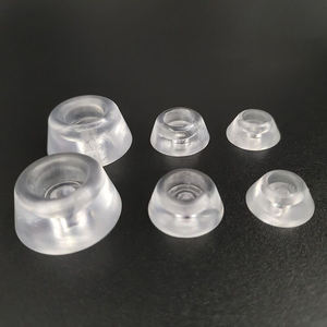 OEM/ODM Patins ronds en caoutchouc transparent antidérapant avec vis en acier inoxydable pour meubles, chaises, armoires, appareils électroniques - Product Image 3