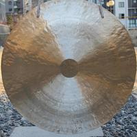 Good Quality Handcrafted Chinese Wind Gong With C Type Gong Stand for Sound Healing
