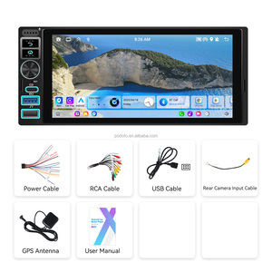 Autoradio <span class=keywords><strong>Android</strong></span> Podofo Single Din 6,9'' 2+64G <span class=keywords><strong>1</strong></span> Din avec Carplay/<span class=keywords><strong>Android</strong></span> Auto sans fil, GPS, charge USB Type-C - Product Image 6