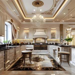 Meubles de cuisine de haute qualité en bois massif avec îlot central - Product Image 2