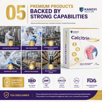 Glucosamine 500mg Chondroïtine 110mg Complément Articulaire Calcium Magnésium Vitamine D C Silice de Bambou Non-OGM OEM