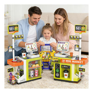 Juguete de Caja Registradora con Escáner, Supermercado, Tienda de Abarrotes, Mostrador de Compras, Cesta de Compras, Juego de Imitación de Mercado, Juguetes Educativos para Niños - Product Image 3