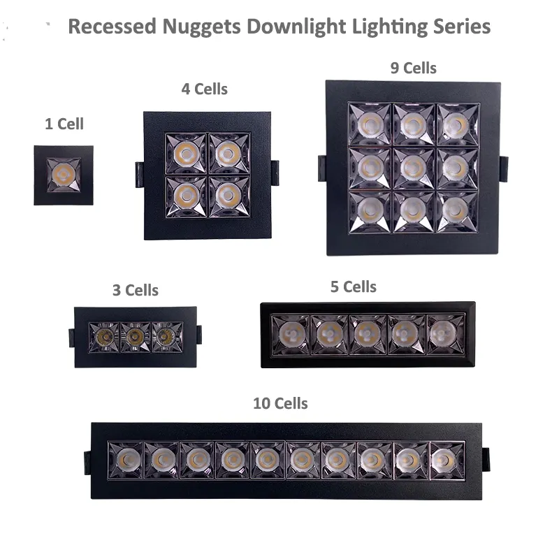 3ライトLEDマルチスポット指向性LED埋め込み式ダウンライト、IC定格 & 気密、湿った場所に適しています