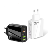 Chargeur USB 65W GaN PD+QC3.O US EU UK AU Super charge rapide pour iPhone/Samsung/Huawei/Oppo/Vivo/Xiaomi