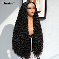Perruque en cheveux vierges bruts bouclés pixie birmans en gros, cuticules alignées, sans colle, perruques en cheveux humains, dentelle frontale, cheveux bruts, perruques bouclées crépues