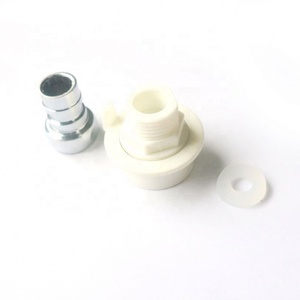 Ensemble <span class=keywords><strong>de</strong></span> raccords <span class=keywords><strong>de</strong></span> <span class=keywords><strong>tuyau</strong></span> en acier inoxydable et plastique 1/2 "femelle à 3/4" mâle pour connecteur <span class=keywords><strong>de</strong></span> machine à laver - Product Image 2