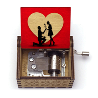 Cadeaux uniques, boîte à musique en bois pour amoureux, petit ami, petite amie, mari, femme, fils, fille (mon cœur continuera à battre)